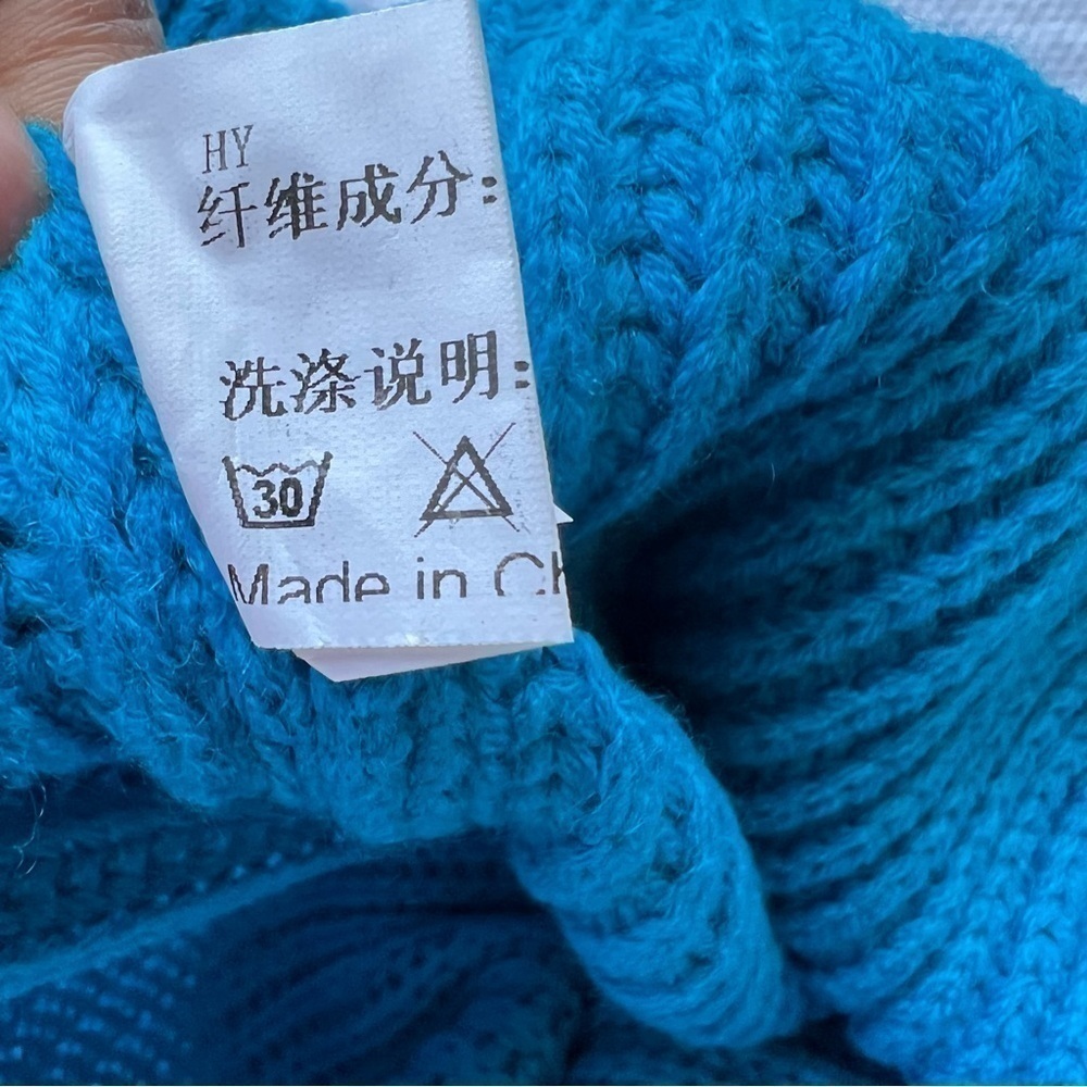 Golden Earth Studio Crew Neck Sweater in Blue Size Medium - Picture 10 of 10